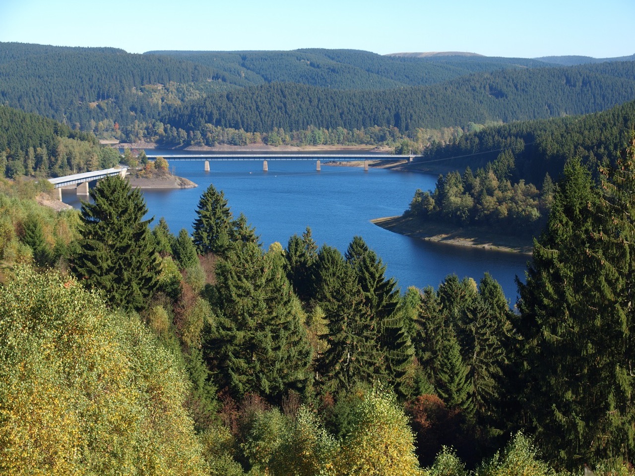 Okertalsperre im Harz – Stausee im Westharz nahe Altenau und Schulenberg
