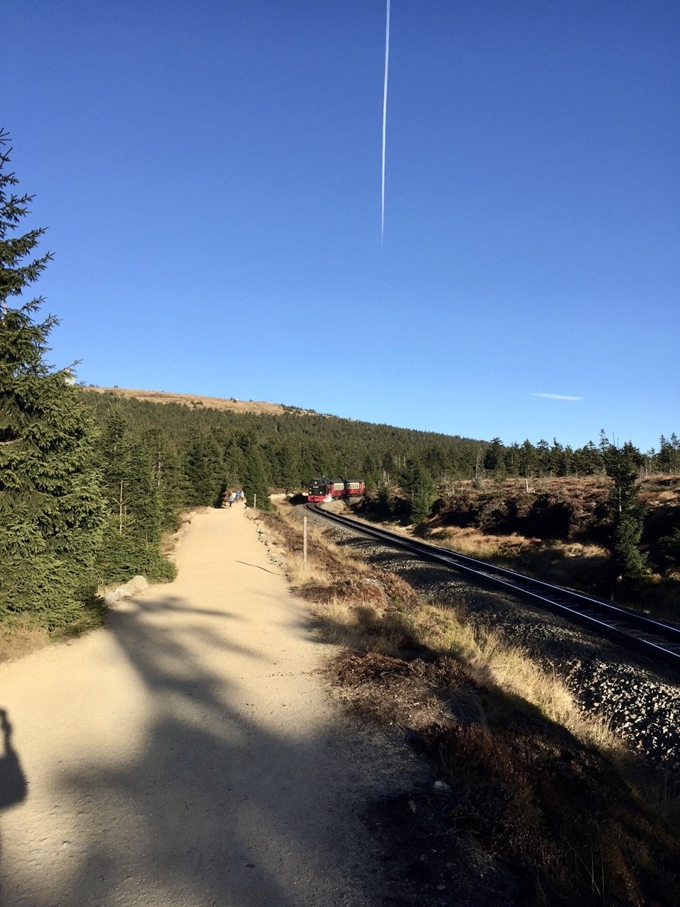 Wanderweg zum Brocken im Nationalpark Harz
