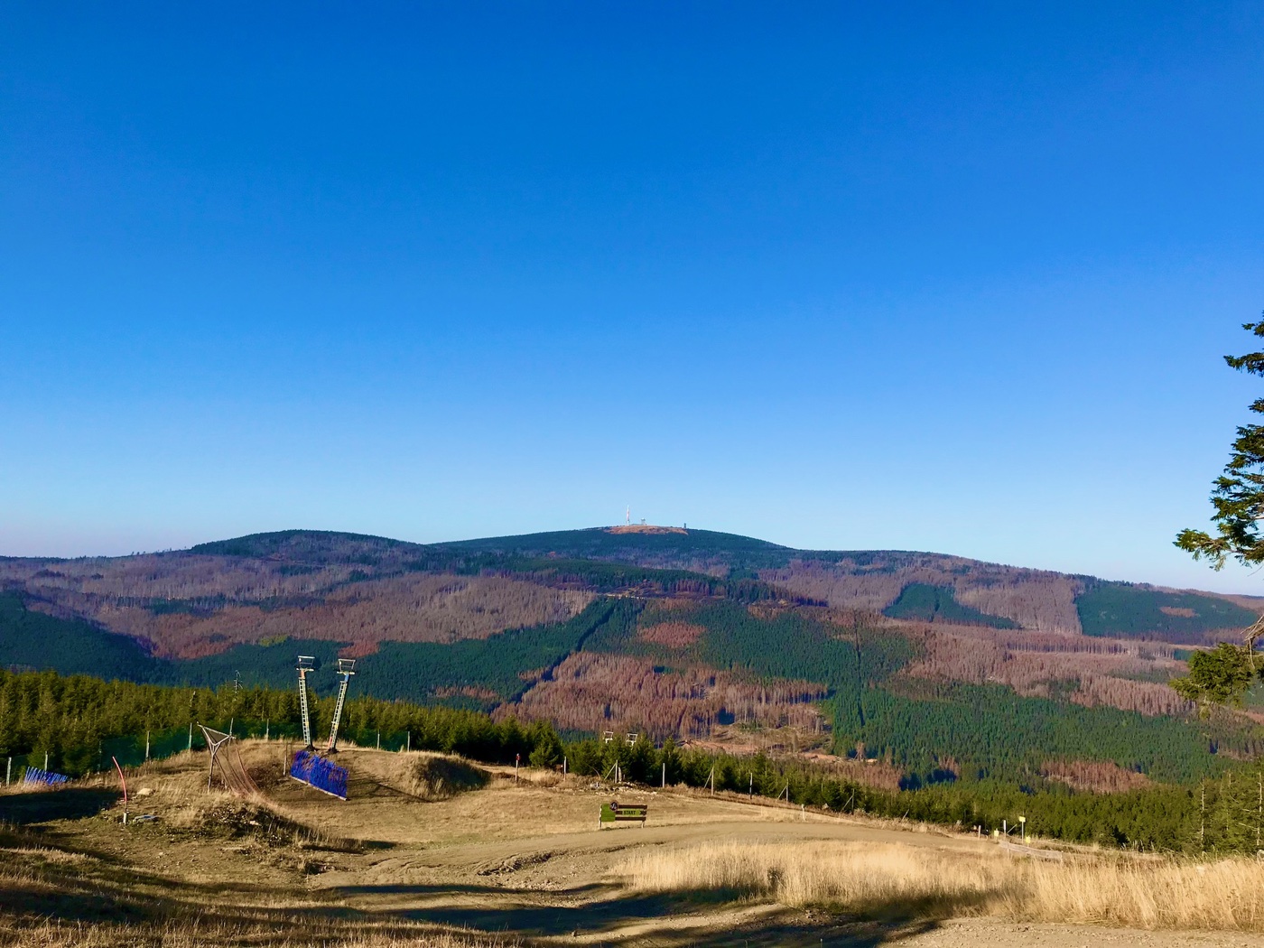 Blick vom Wurmberg in Braunlage über den Harz – höchster Berg Niedersachsens