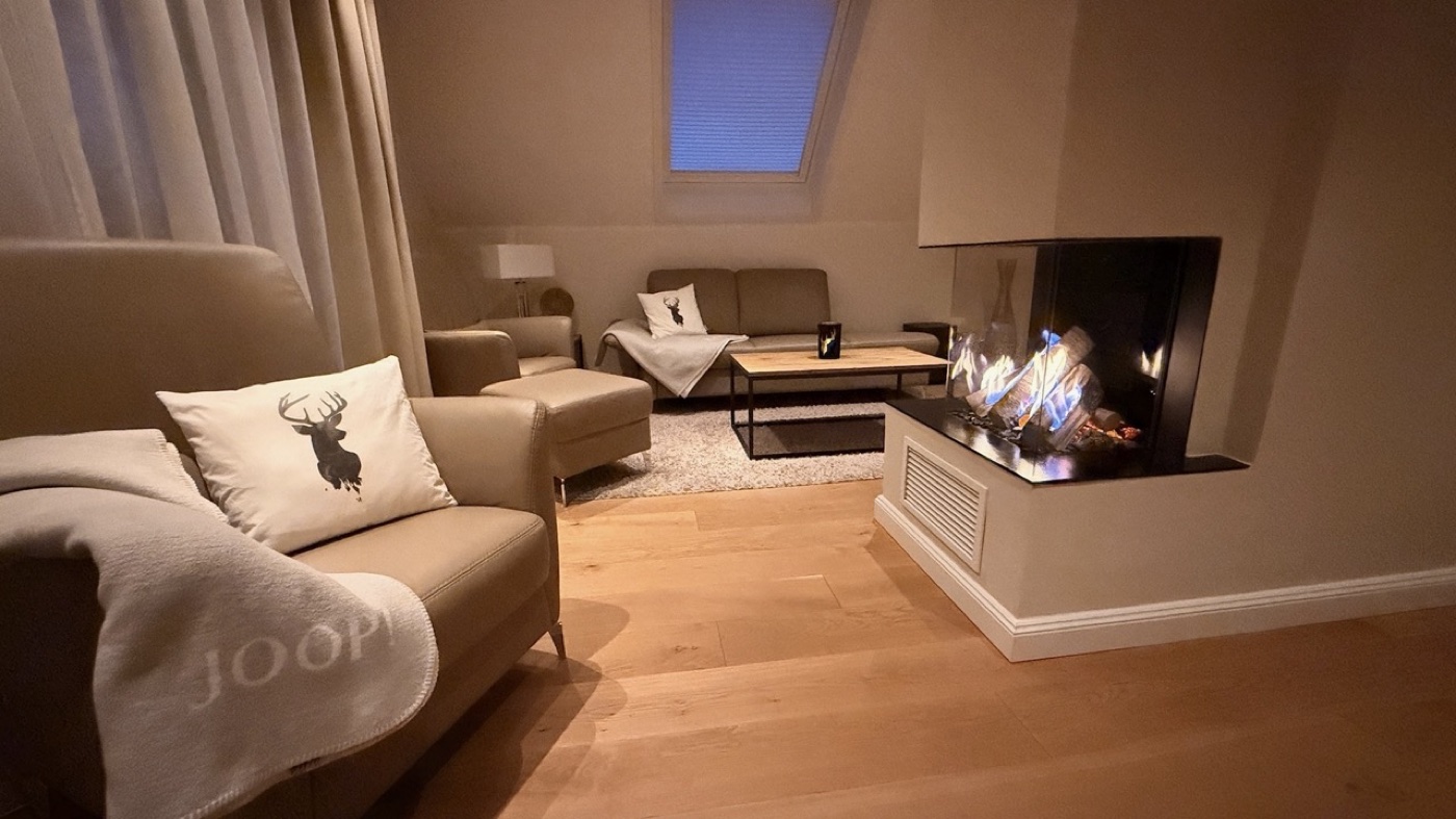 Wohnzimmer HarzElegance Walkenried am Abend